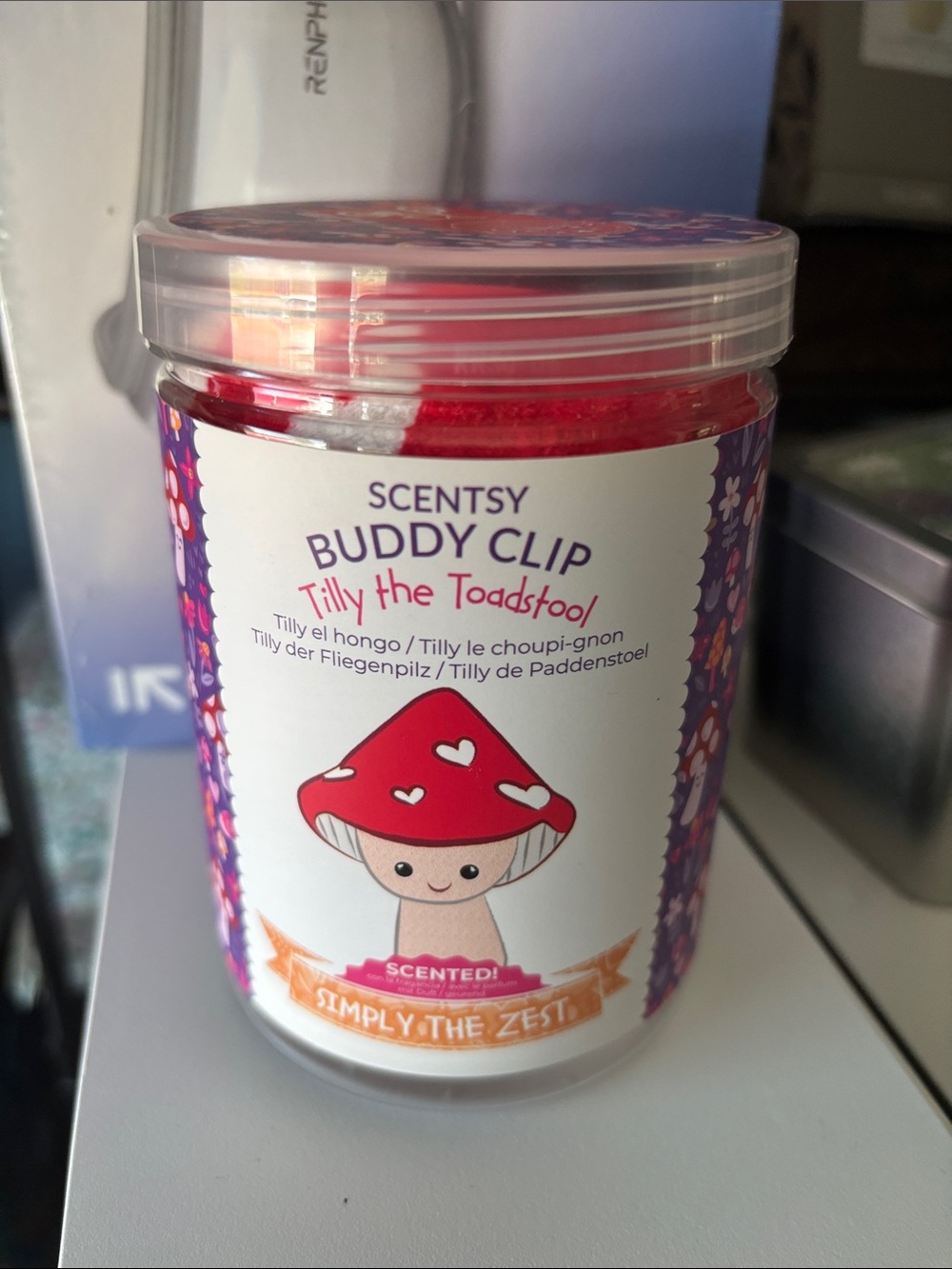 Scentsy Buddy Clip Tilly the Toadstool - Red and White